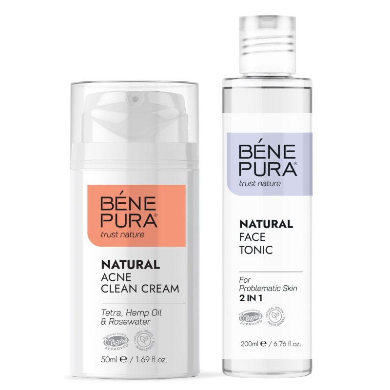 Krem Przeciwtrądzikowy do Twarzy i Tonik do twarzy dla skóry problematycznej - GMC