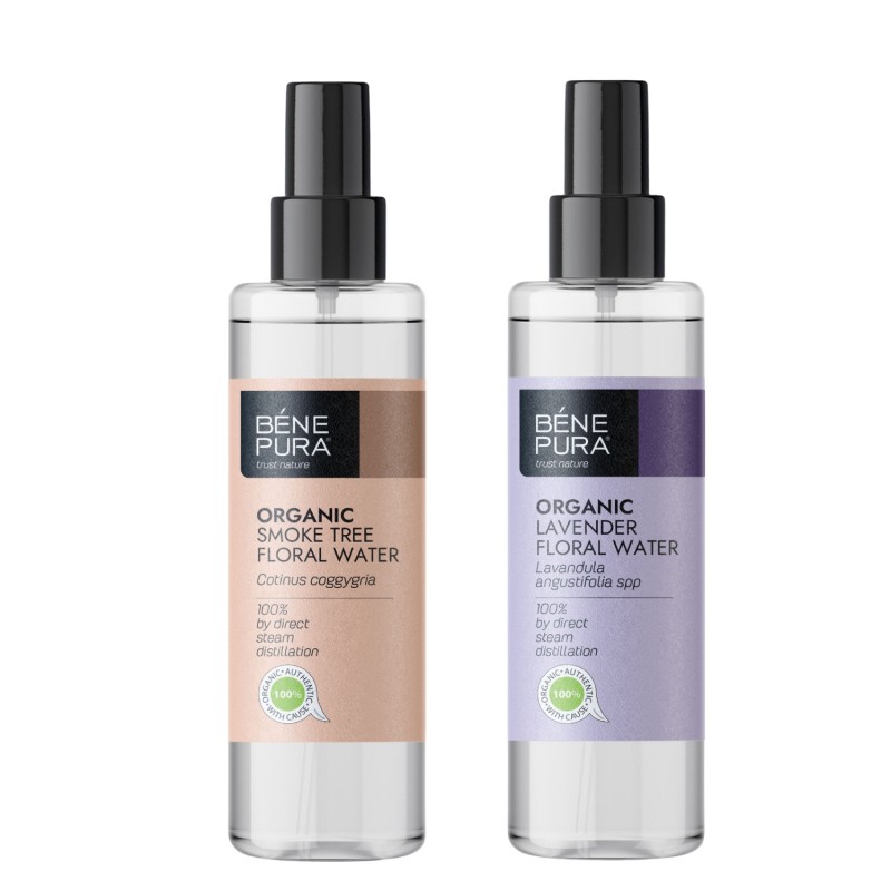 Bio Perukowiec Podolski Woda kwiatowa i Bio Lawendowa Woda kwiatowa - GMC
