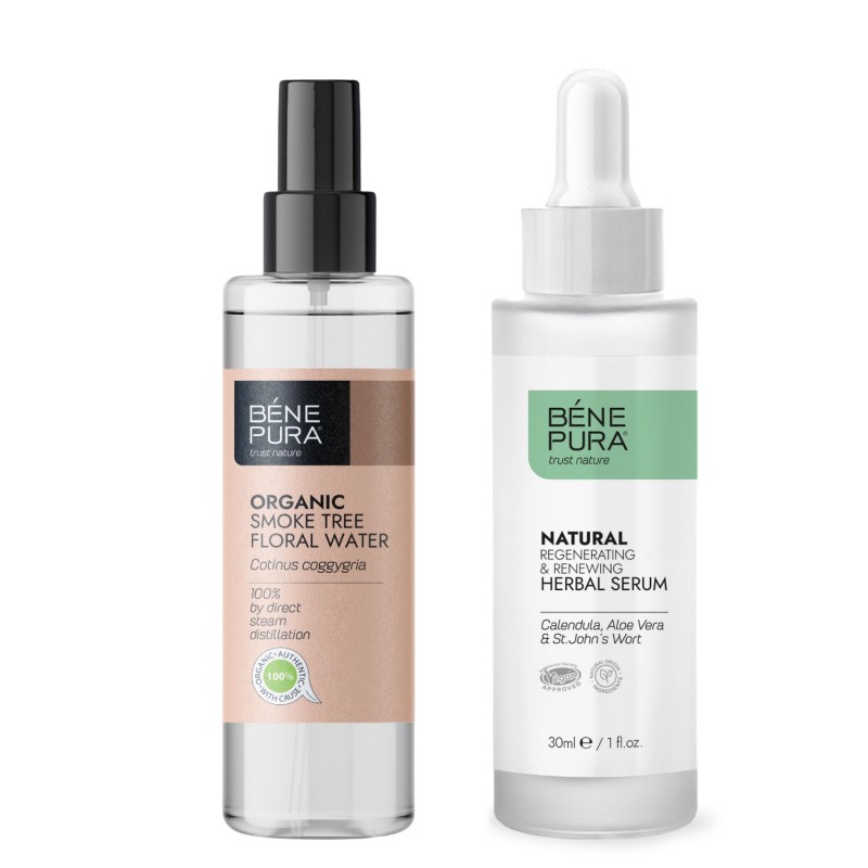 Bio Perukowiec Podolski Woda kwiatowa i Regenerujące Serum do Twarzy - GMC