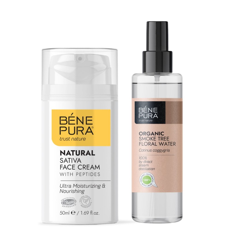 Bio Perukowiec Podolski Woda kwiatowa i Nawilżający krem do twarzy - GMC