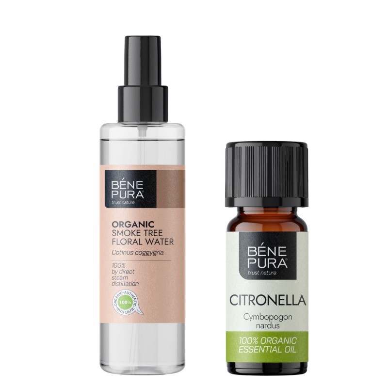 Bio Perukowiec Podolski Woda kwiatowa i Bio Citronella Olejek eteryczny - GMC