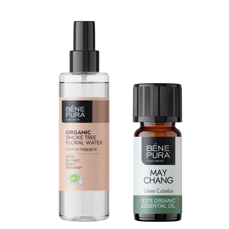 Bio Perukowiec Podolski Woda kwiatowa i Bio Litsea Cubeba Olejek eteryczny - GMC