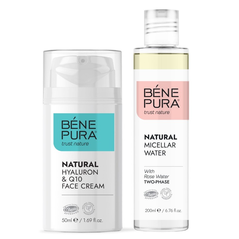 Płyn Micelarny i Hialuron & Q10 Krem do Twarzy - GMC