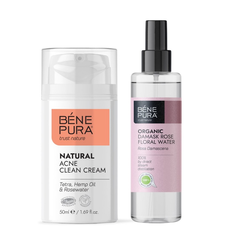 Krem Przeciwtrądzikowy do Twarzy i Bio Róża Damasceńska Woda różana - GMC