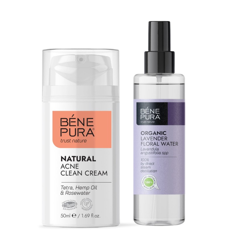 Krem Przeciwtrądzikowy do Twarzy i Bio Lawendowa Woda kwiatowa - GMC
