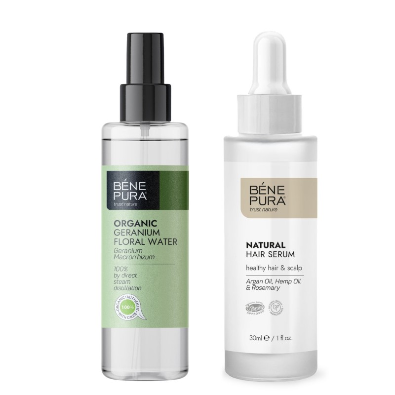 Serum do włosów i Bio Geranium Woda kwiatowa - GMC