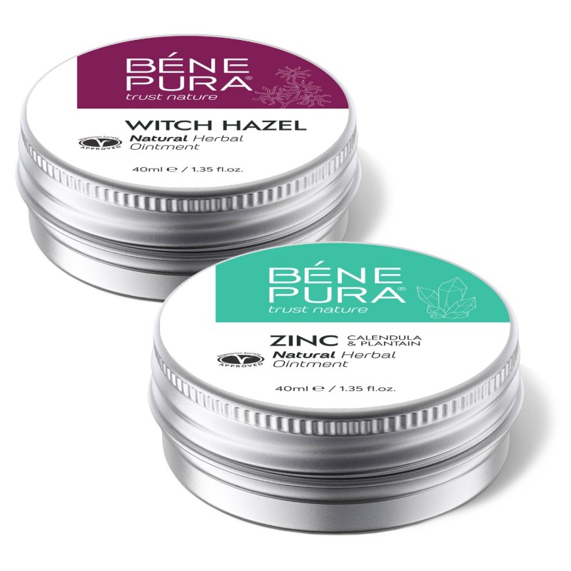 Maść na hemoroidy z Oczar Wirginijski i Maść Przeciw Świądowi z Tlenkiem Cynku - GMC