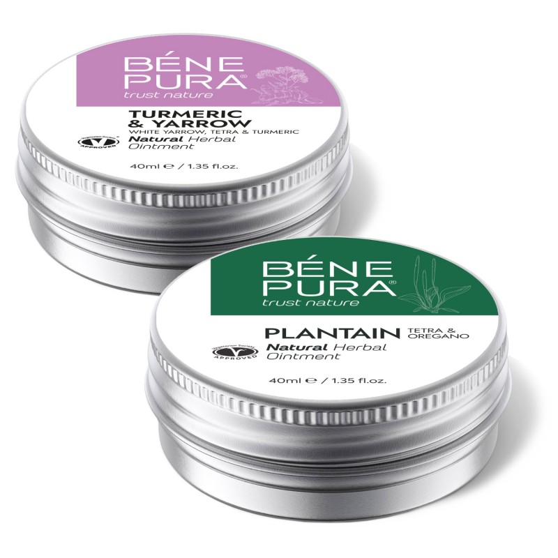 Maść na hemoroidy z Białym Krwawnikiem, Tetrą i Kurkumą i Maść Przeciw Świądowi z Babki - Porównanie produktów