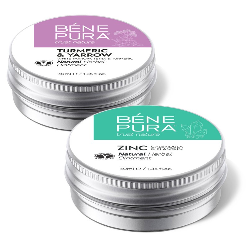 Maść na hemoroidy z Białym Krwawnikiem, Tetrą i Kurkumą i Maść Przeciw Świądowi z Tlenkiem Cynku - Porównanie produktów