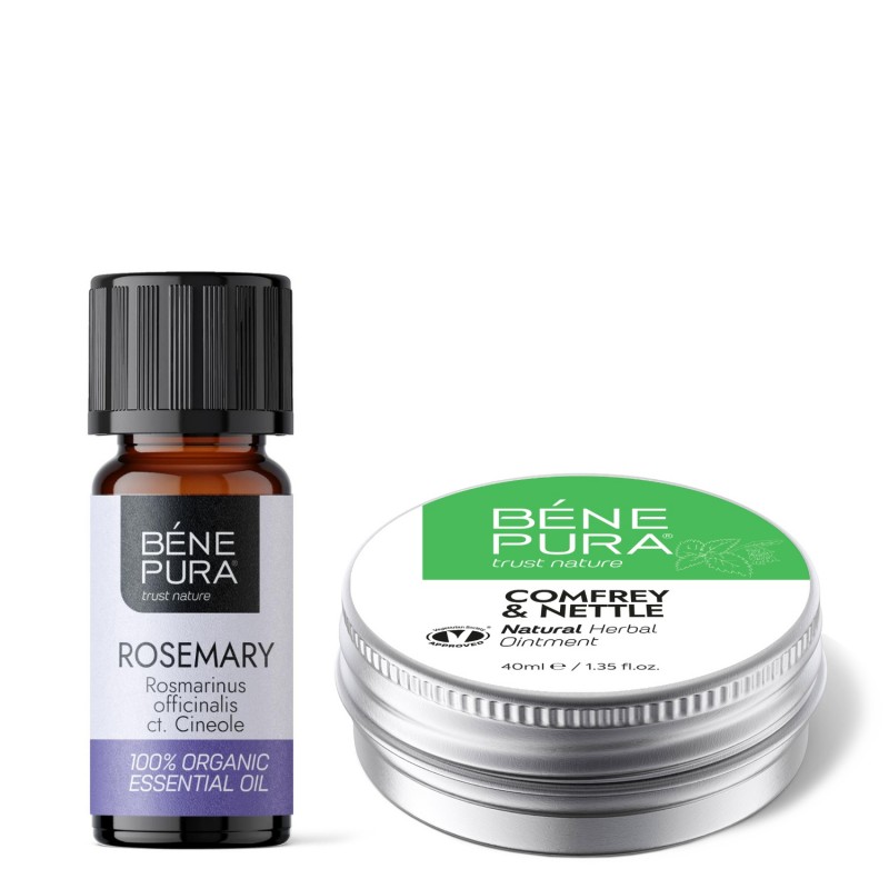 Maść na Stawy z Żywokostem i Pokrzywą i Bio Rozmaryn Cyneol Olejek eteryczny - GMC