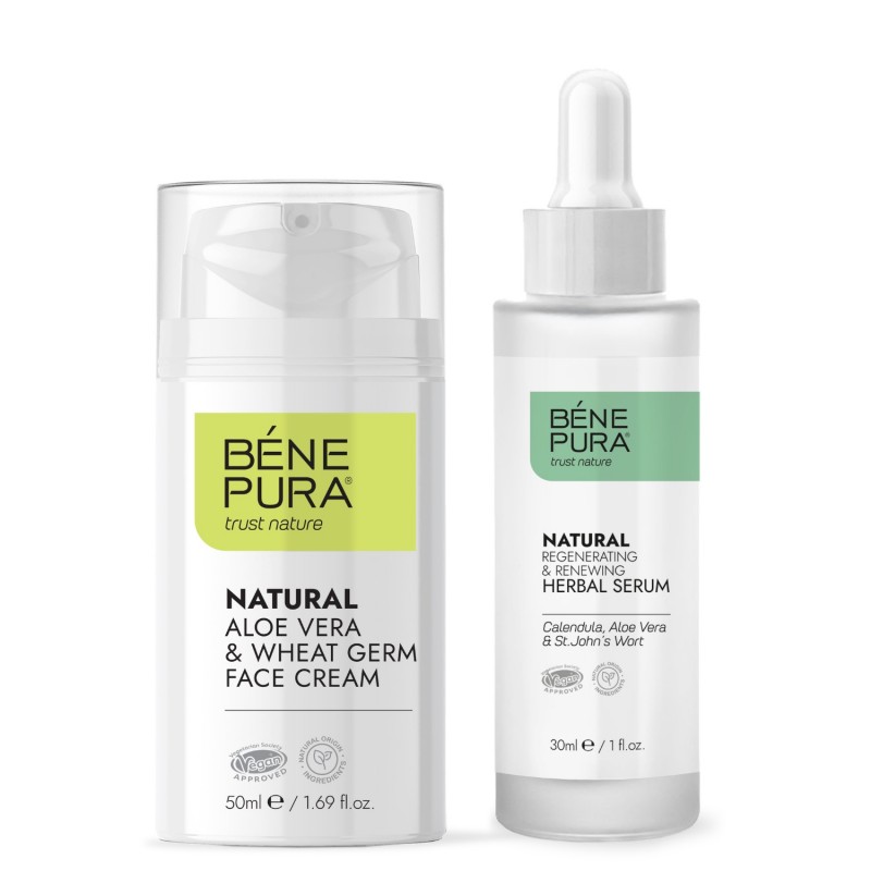 Regenerujące Serum do Twarzy i Aloesowy Krem Do Twarzy - GMC