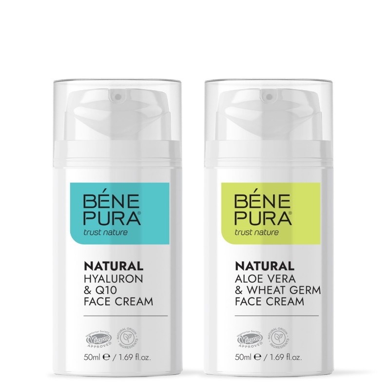 Hialuron & Q10 Krem do Twarzy i Aloesowy Krem Do Twarzy - GMC