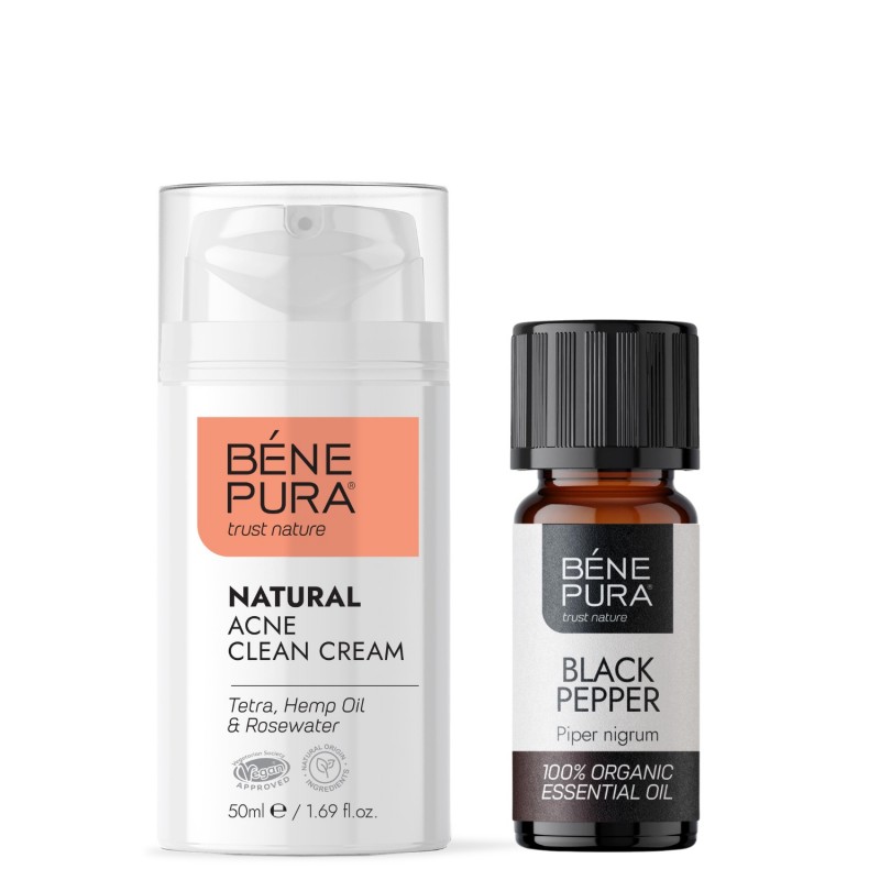 Hialuron & Q10 Krem do Twarzy i Bio Czarny Pieprz Olejek eteryczny - GMC