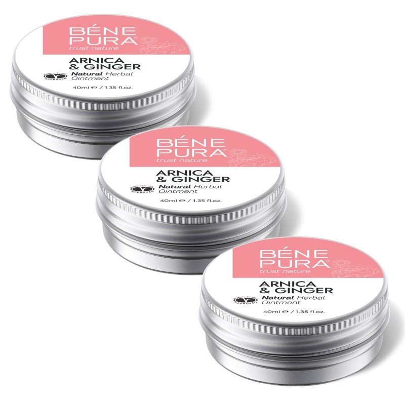 3x Maść na Siniaki i Mięśnie z Arniką i Imbirem - 40ml - Zestawy