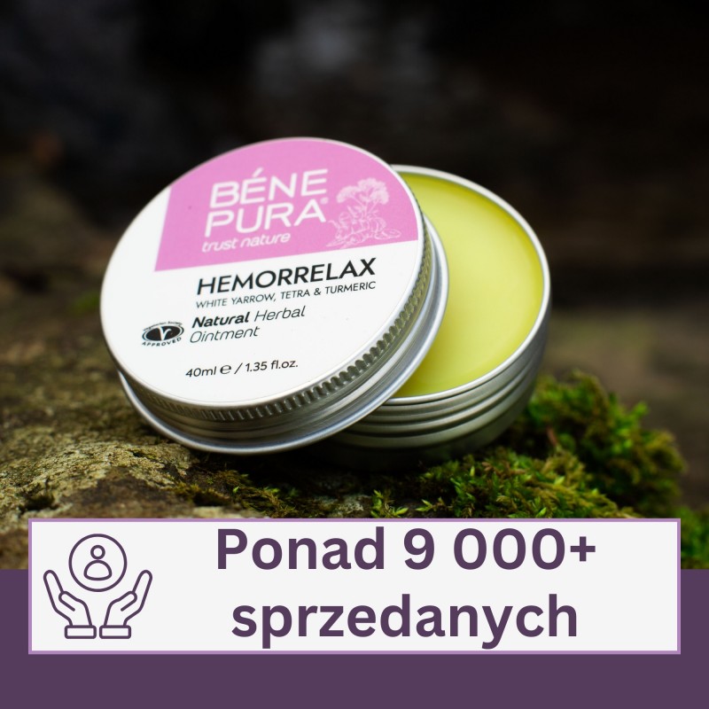 Maść na hemoroidy z Białym Krwawnikiem, Tetrą i Kurkumą - 40ml