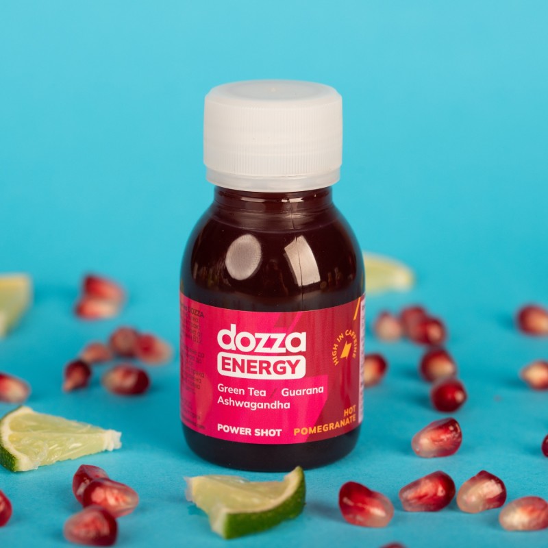6x Pack DOZZA Energy Hot Pomegranate Energy shot - 60ml - Benepura.pl 6x Pack DOZZA Energy Hot Pomegranate Energy shot - 60ml