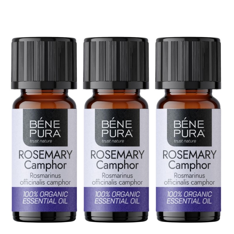 3x Bio Rozmaryn Kamforowy Olejek eteryczny - 10ml