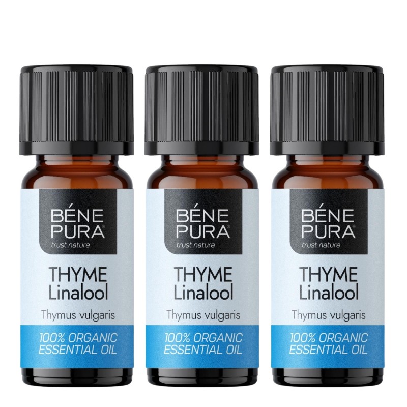 3x Bio Tymianek Linalol Olejek eteryczny - 10ml